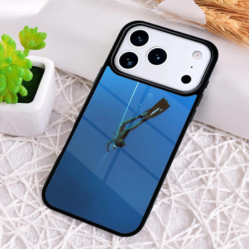 

Scuba Diver Underwater Diving Shockproof Phone Case for iPhone 17 Air 16e 15 11 12 14 13 Pro Max Cover Coque iPhone 11 Pro