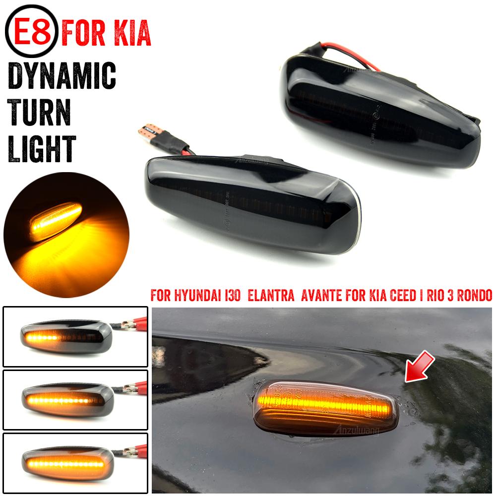 Dynamic Turn Signal Light For Kia Ceed I Hatchback (ED) 2006-2012 Dynamic Turn Signal Lamp LED Side Marker Light