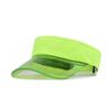 Clear Brim Summer Sun Hats Breathable Empty Top Hat Running Transparent Visor Caps  Travel Sport
