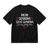 Women's Breathable Classic T-Shirt Mom Grandma Great Grandma Graphic Tee