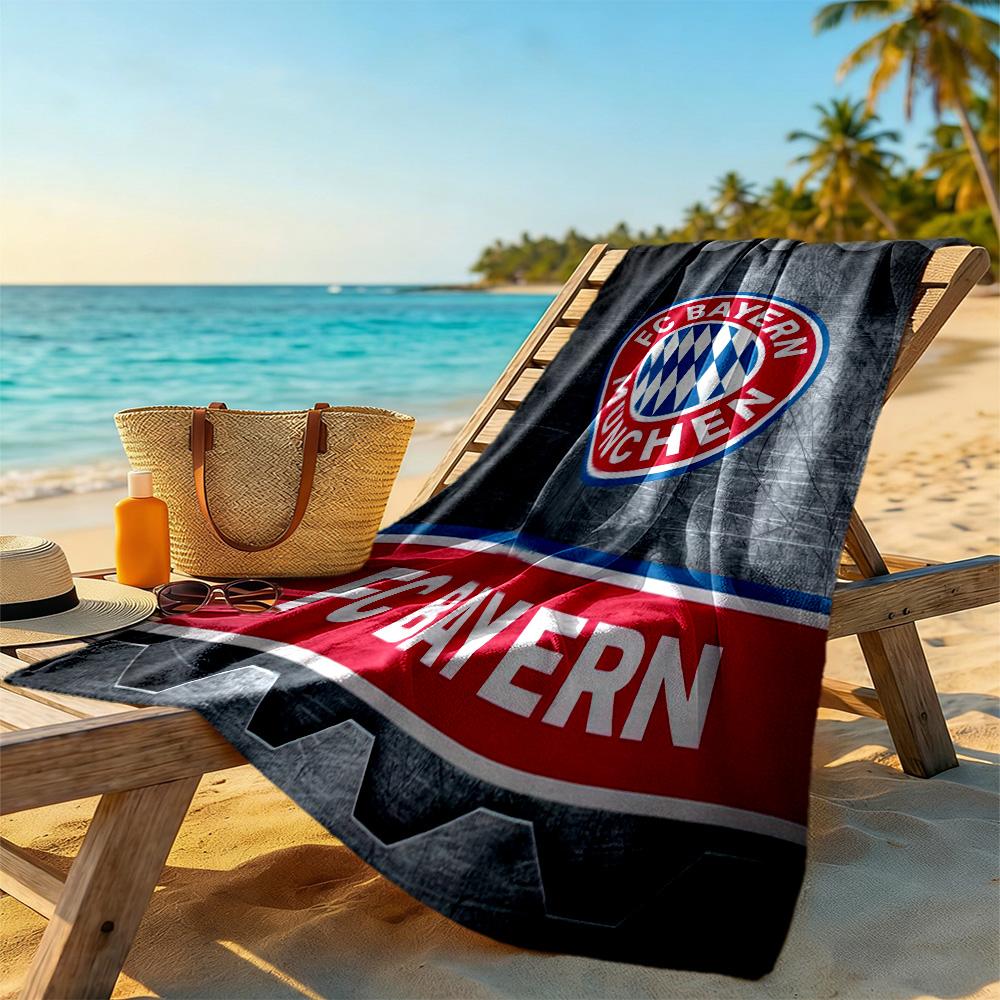 Fcb Beach Towel Soft Durable Quick-Dry Comfortable Lightweight Portable for Swimming,Beach,Camping, Travel, Beach Accessories,Gym