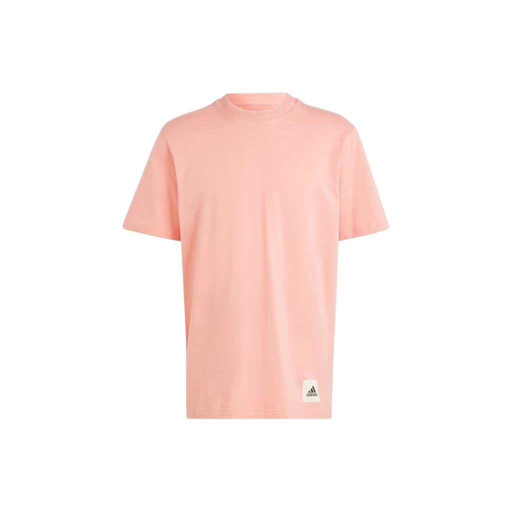 Adidas Lounge Tee With Logo Patch Men Tops Magic-Clay IM0492