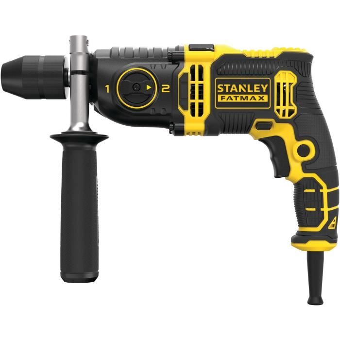 Perceuse a percussion filaire - 850W - STANLEY FATMAX V20 - FMEH850K-QS - mandrin métal 13mm