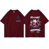 2022 Hip Hop T-Shirt Streetwear Japanese Kanji Funny Cat Print T Shirt Harajuku Cotton Casual Short Sleeve Tshirt Tops