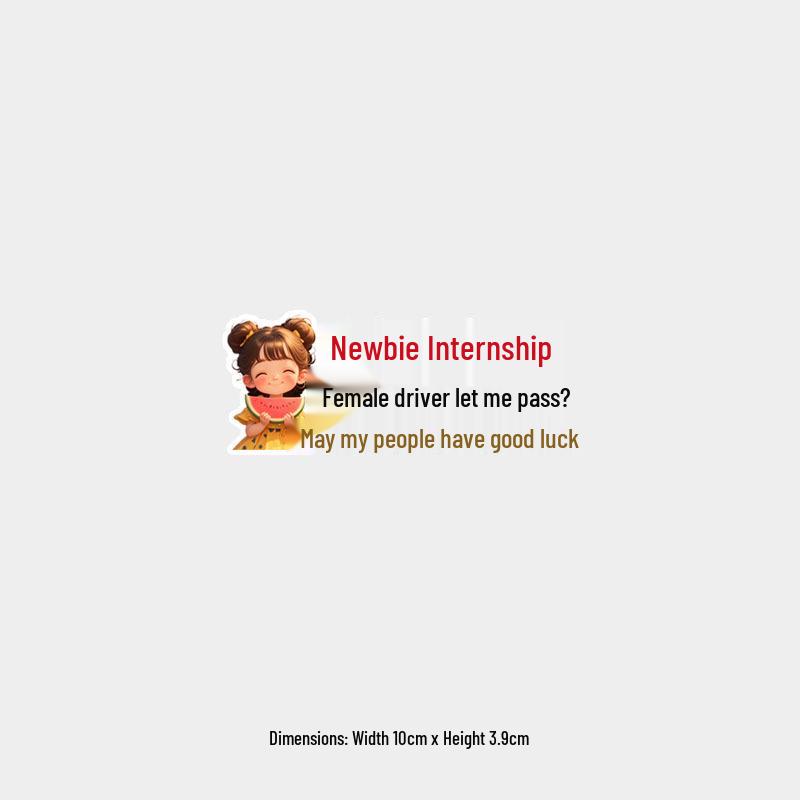 

Female Driver Reminder Waterproof Rear Windshield Sticker