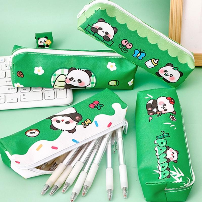 Large Capacity Pencil Case Cartoon Pen Pouches Light Weight Pencil Case Travel Cosmetic Storage Bag for Student Girl
