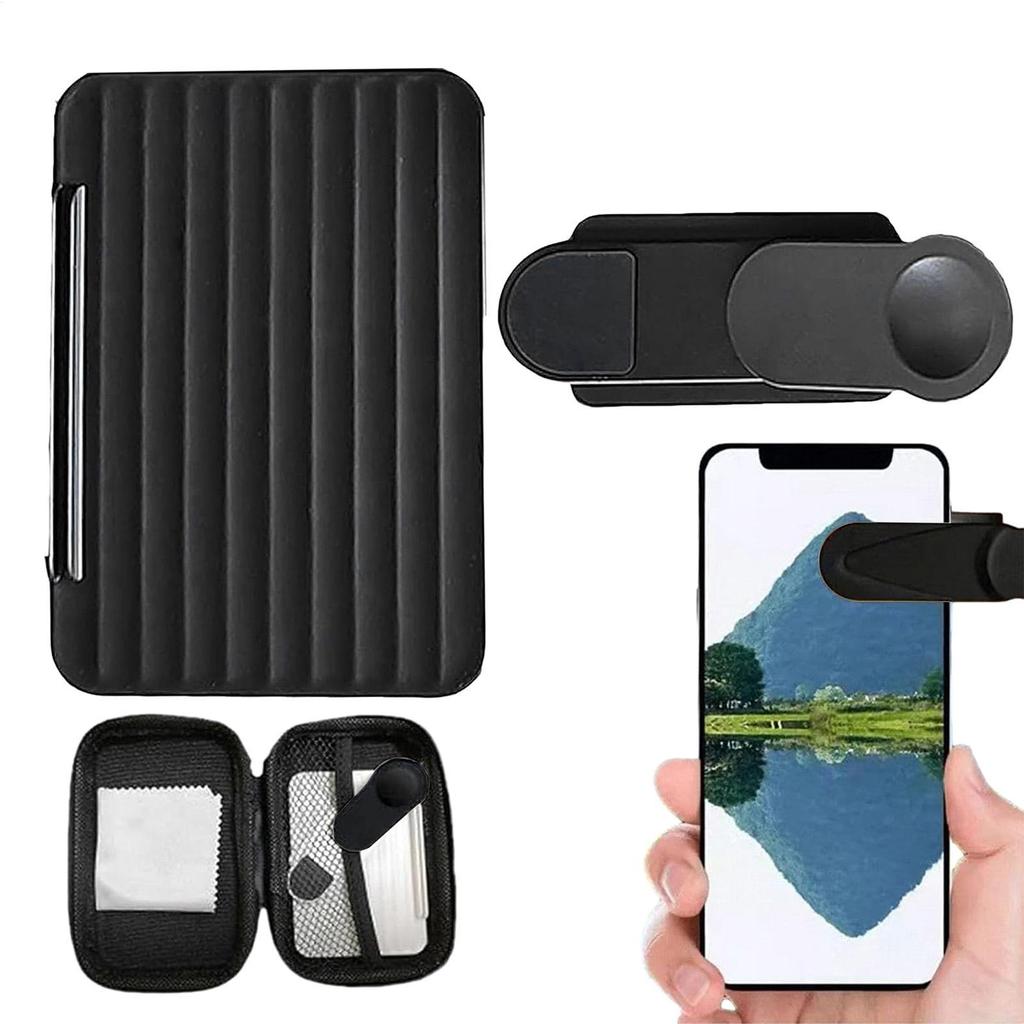 Camera Mirror Reflection Clip Set Glass Phone Camera Reflection Clip Set Universal Photo Tools Adjustable Creative for Vlogger