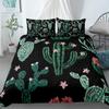 Cactus Duvet Cover Set Exotic Plant Prickly Pear Succulents Bedding Set Kids Teens I Love Cactus King Size Polyester Quilt Cover