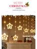 LED Christmas Circle Leather Wire Curtain & Ornament Lights for Festive Décor