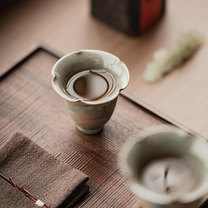 Hand-Paint Daisy Teacups Vintage Ceramic Porcelain Tea Cup Teaware Set Chinese Kung Fu Bowls Mug Tea Ceremony Drinkware Gift Box