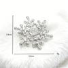 High-End Rhinestone Snowflake Christmas Brooch Pin