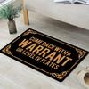 "Come Back With A Warrant" Funny Doormat, Non-Slip Rug for Indoor Outdoor, Entryway, Farmhouse & Home Decor