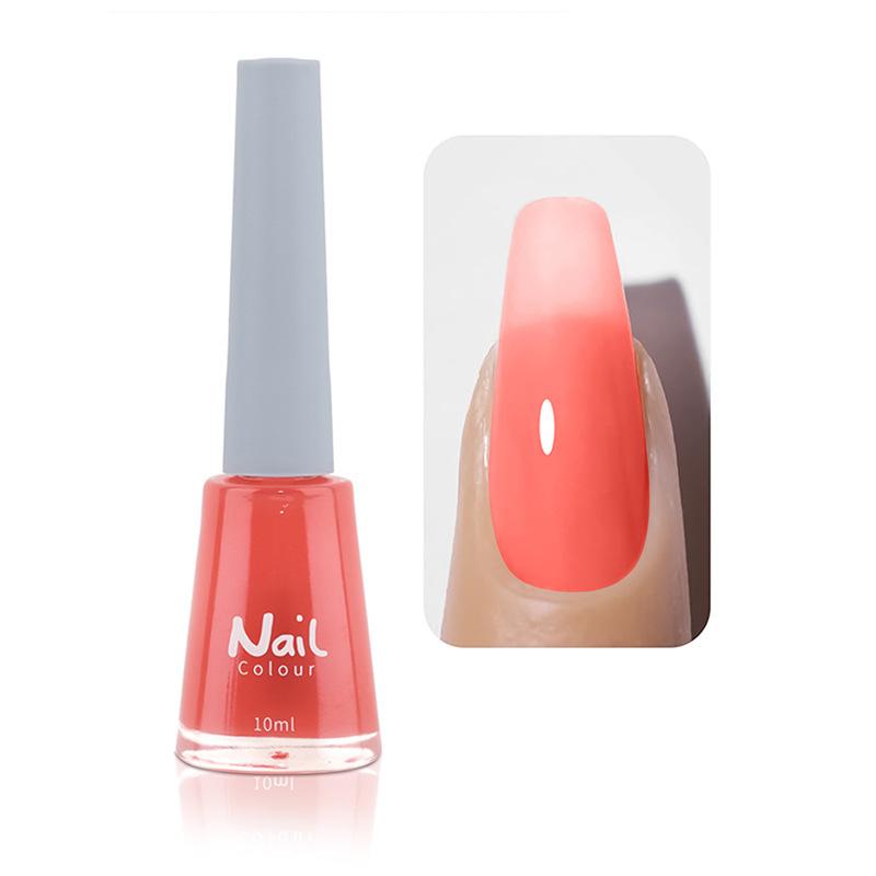 Oil-based Nail Polish Non-peeling Non-bake Fast-drying Lasting Nude Color Transparent Nail Salon Full Set of Nail Polish