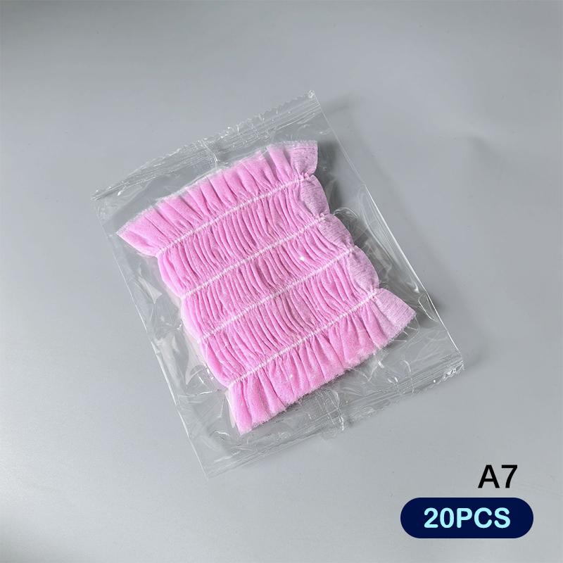 20/50/100Pcs Disposable Spa Headbands Soft Non- Elastic Facial Hair Bands For Sauna, Facial Cleansing, Skincare & Makeup