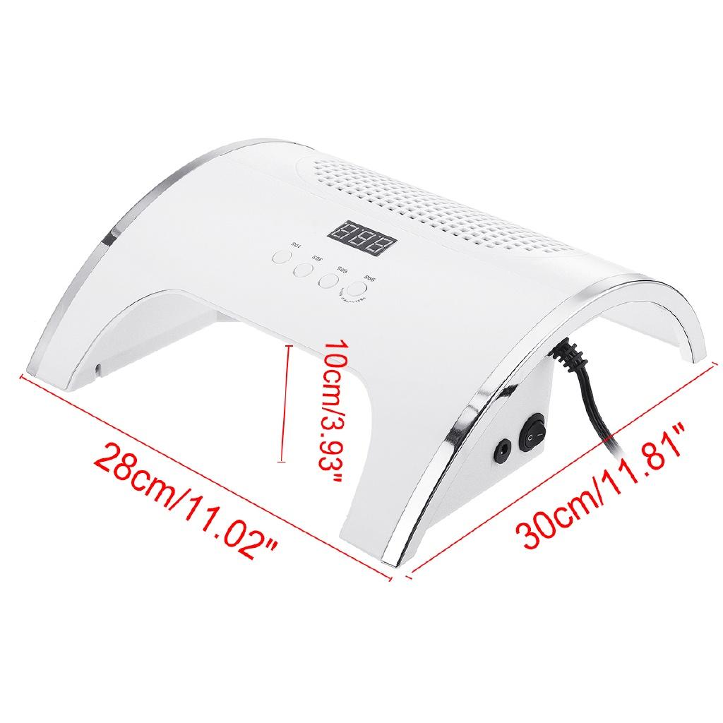 36/45 LED UV LED Nail Lamp Infrared Induction Nail Duct Suction 2 Fan Vacuum Cleaner For For Manicure 2 In 1 80W/150W