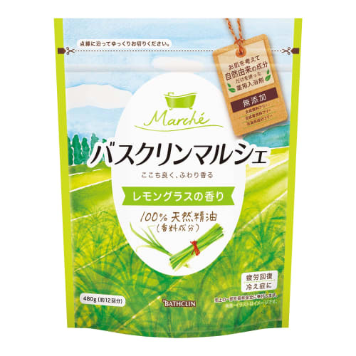 

[quasi-drug/no synthetic fragrance added] bath clin marche bath salts lemongrass scent 480g natural faint gentle scent