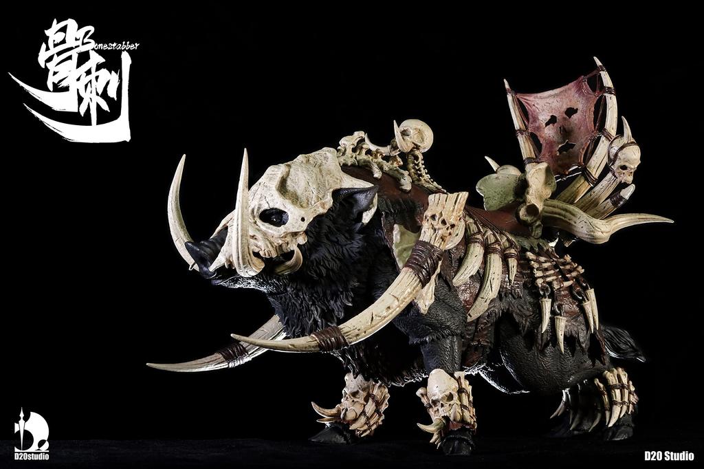 D20studio Battle Bo Knochen Sashimi Schuppe bemalt bewegliche Figur [Schwarz] 1/12 PVC&ABS