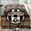 1 Stück Juventus Fußballclub Aufdruck Weiche Flanelldecke Überwurf für Schlafzimmer Wohnzimmer Sofa Camping Reise Fan Geschenke Weihnachtsgeschenke