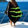Leistungsstarkes Energy-Drink-Logo Mikrofaser-Strandtuch, Leicht und Schnelltrocknend, für Sommerreisen, Strand-Essentials, Schwimmbad Outdoor
