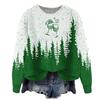 ZJW908-YT2 3D Print Christmas Pullover Sweater