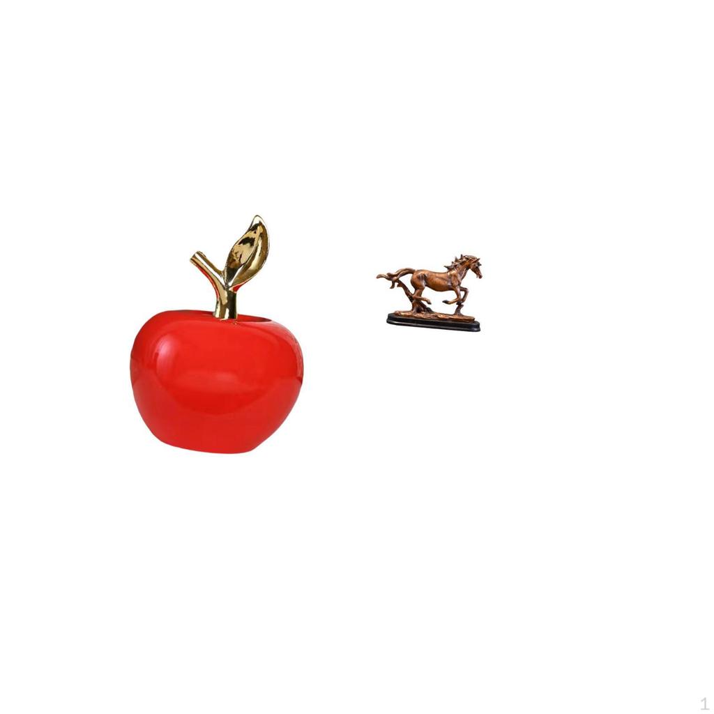 Ceramic Horse Figurine Sculpture Artwork Ornament for Home Decoration Study Room Cafe Desk Bookcase