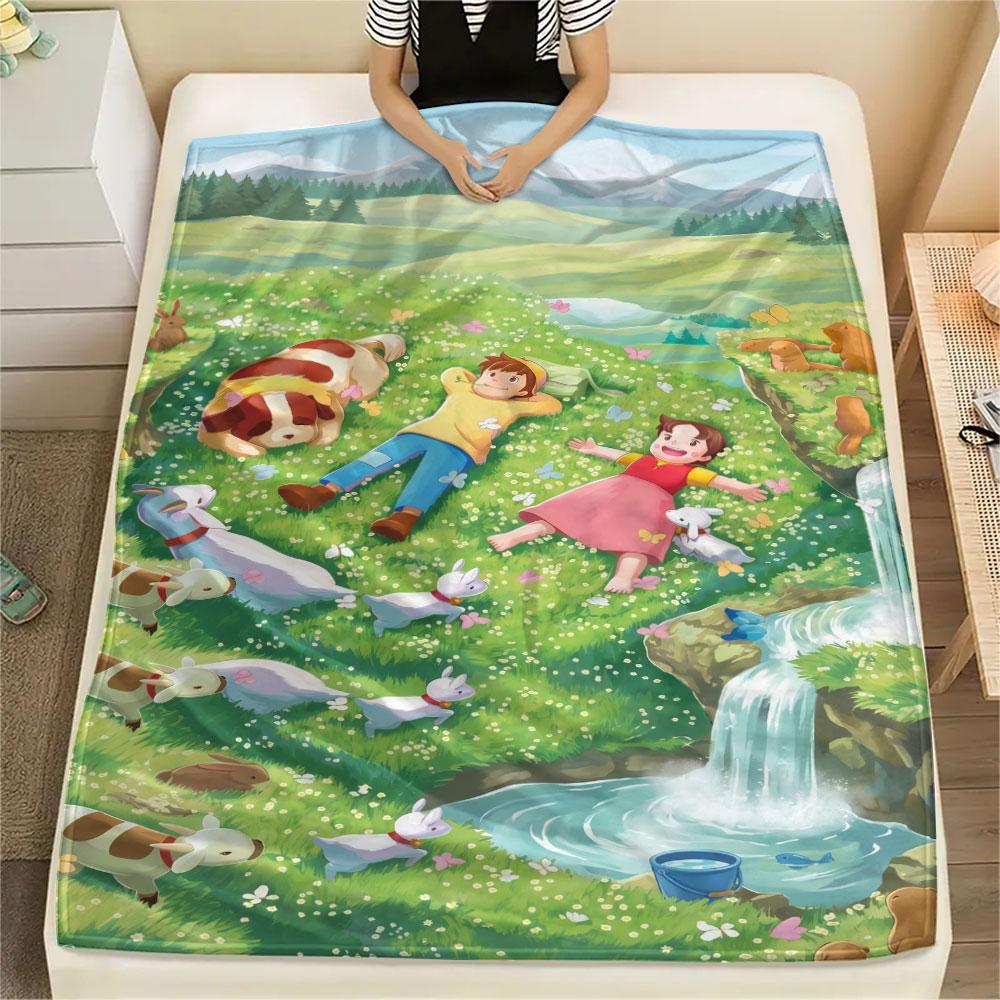 Alpine Girl Blanket, High quality Comfortable for All Seasons, Home Decor, Warmth and Comfort
