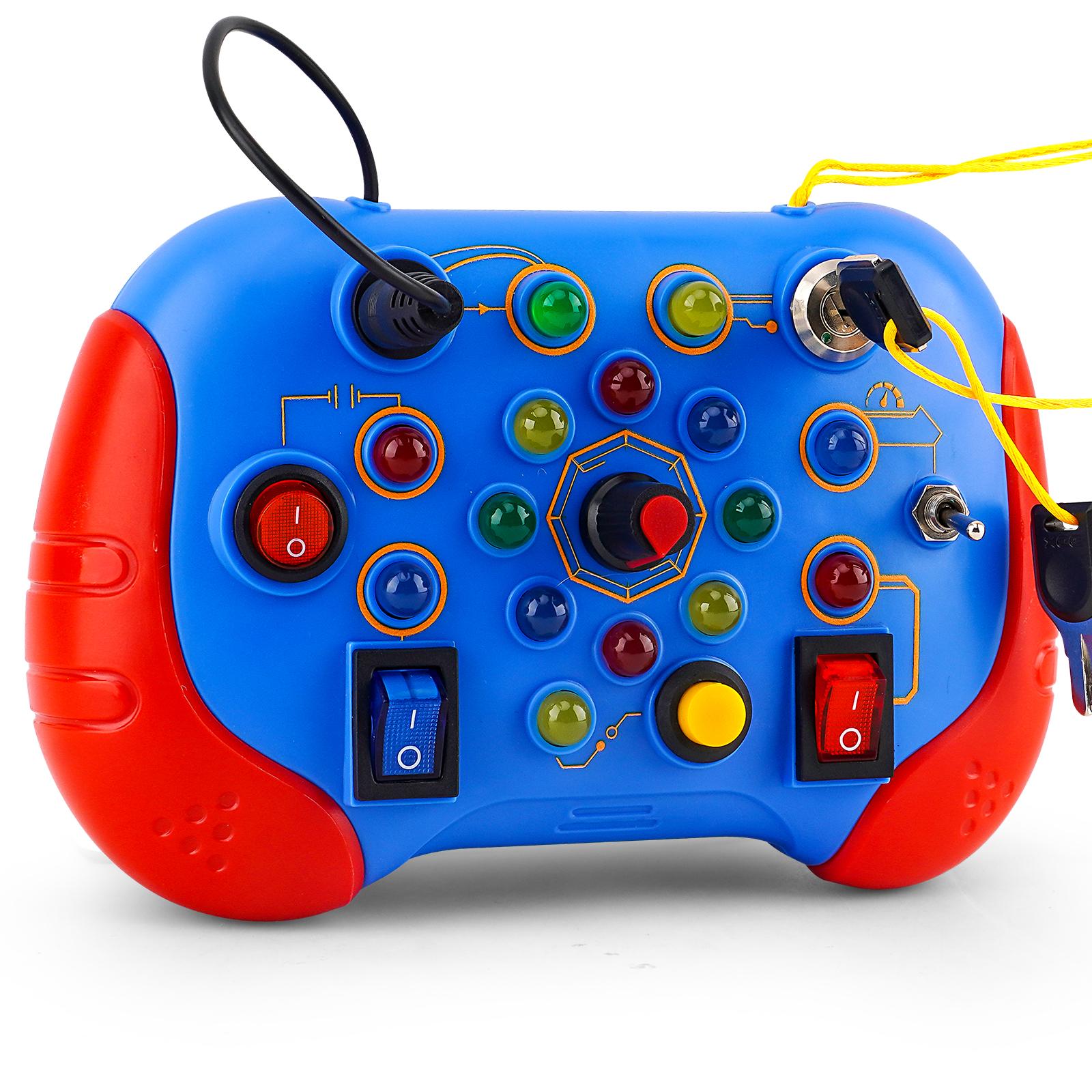 

Non-Toxic Montessori Busy Board Sensory Toys With Led Light Switch Controlboard Travelactivities Children Games For