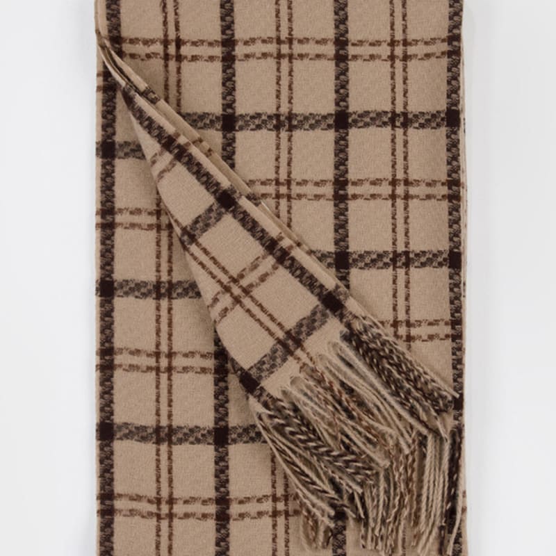 RECLOW MADRA Pastel Check Muffler BEIGE