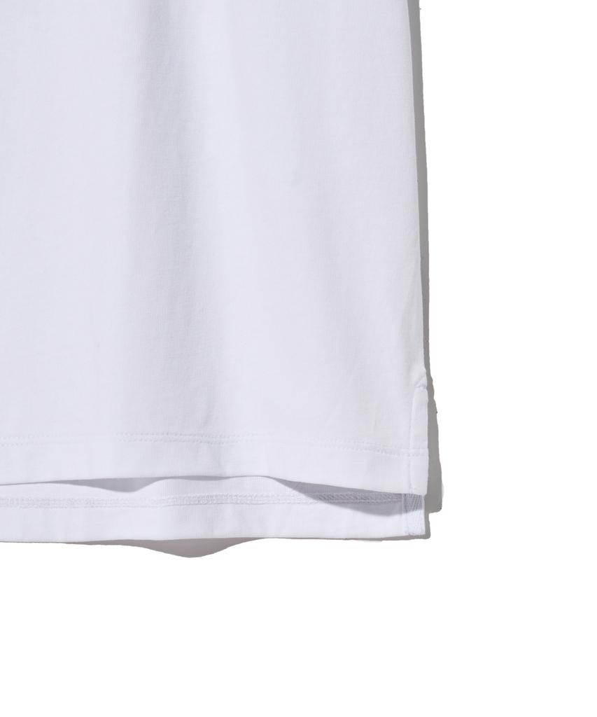 YALE [Premium Cotton] Reporter Cotton Short Sleeve T-Shirt White