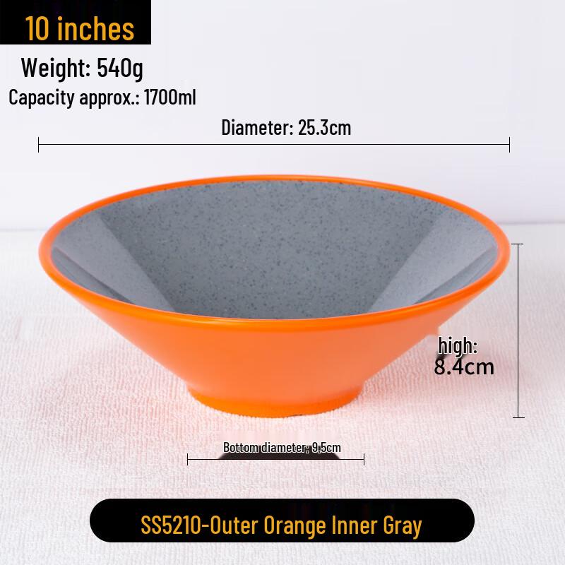 Large Chinese Style Melamine Conical Noodle Bowl