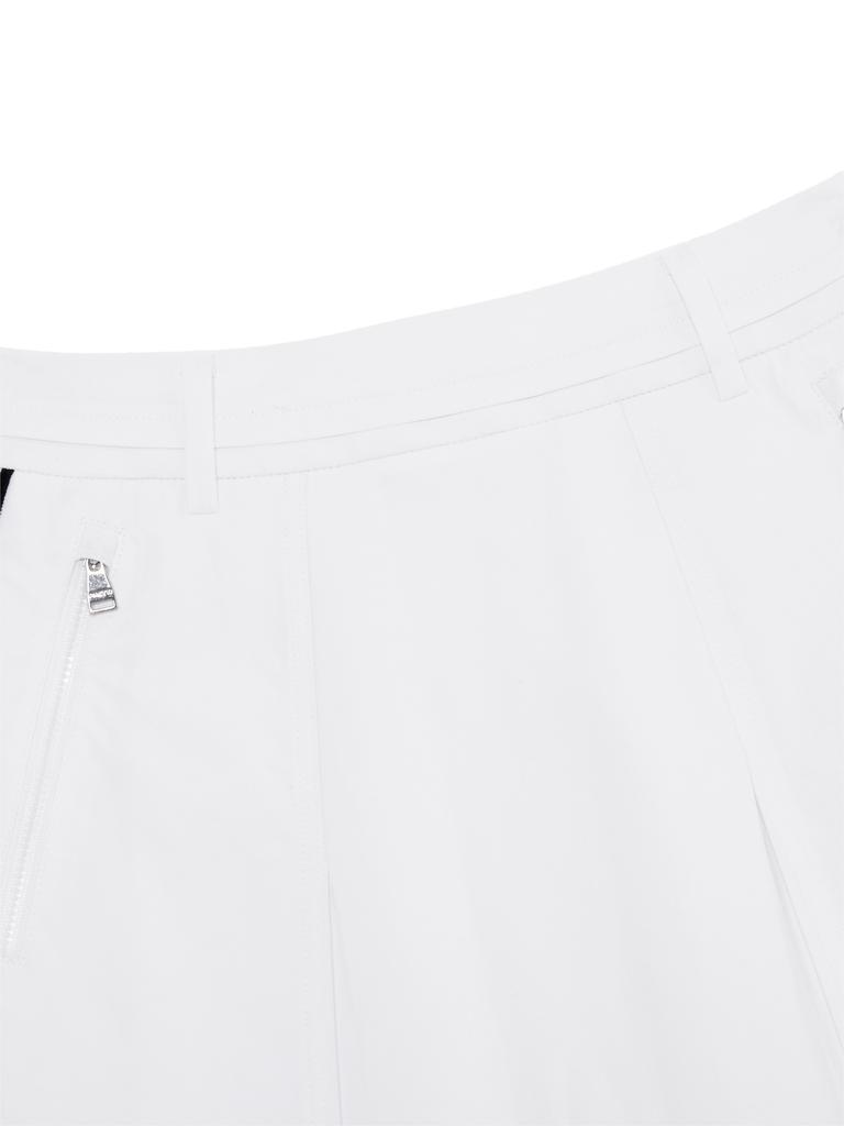 PIRETTI Elite A-Line Pleated Culottes W_White