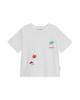 THEMUSEUMVISITOR Multi Flower Patch T-Shirt (White)