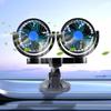 12V/24V Car Cooling Fan Adjustable Speed Dual Head Electric Car Circulator Low Noise Auto Fan Summer Accessories