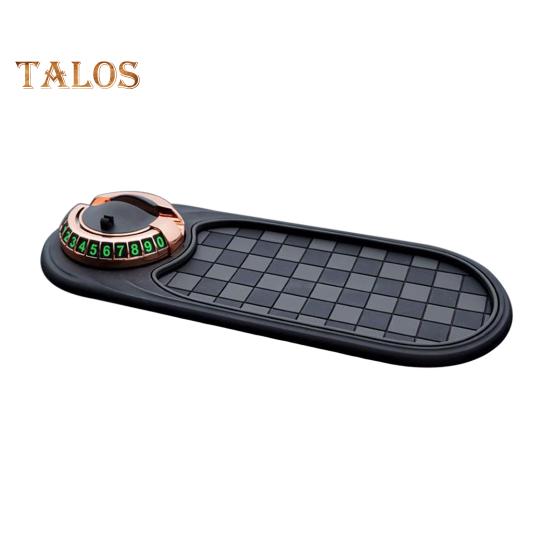 Πατάκι Αυτοκινήτου Πολλαπλών Λειτουργιών Αντιολισθητικό με Αριθμό Στάθμευσης για Προσωρινή Στάθμευση, Ταμπλό Αυτοκινήτου, Περιστρεφόμενη 360 Μοιρών Θήκη Κινητού Τηλεφώνου