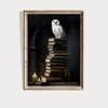 Magic Wizard School Poster Owl Library Castle Canvas Printing Oil Painting Wall Art for Home Room Decoration Hanging Painting