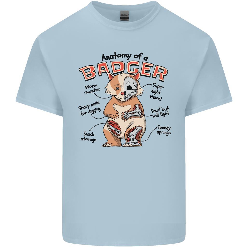 Anatomy of a Badger Funny Unisexs Light Cotton TShirt