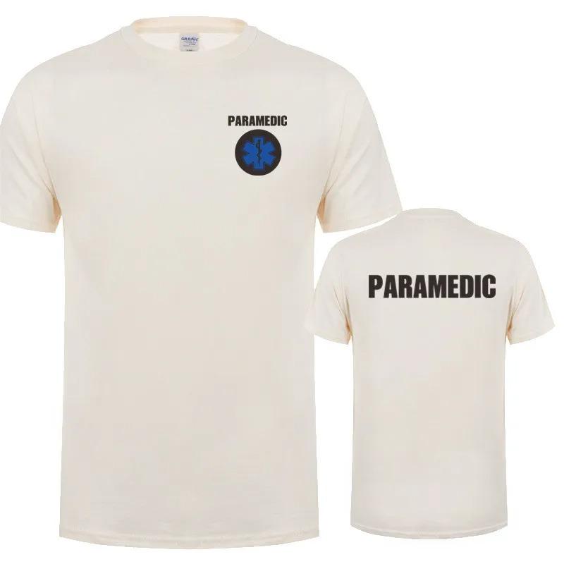 2024 Tričko pro záchranáře Léto Muži Bavlna Krátký rukáv Záchranná zdravotní služba Trička Pánské oblečení Topy OT-005