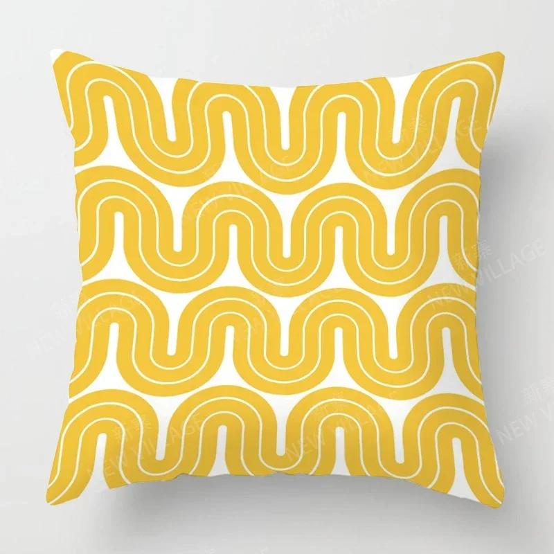 Nordic Fall Home Decor Autumn Throw Pillow Case Sofa Cushion Cover Modern  Geometry