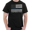 Thin Blue Line Flag Lives Matter Patriotic Womens or Mens Crewneck 100% Cotton T-shirt Mens Tees Top Tee