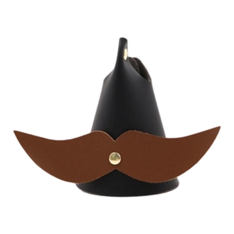 Mustache Shaped PU Leather Glasses Stand Holder For Desk Decoration Stable Support For Sunglasses Reading Glasses