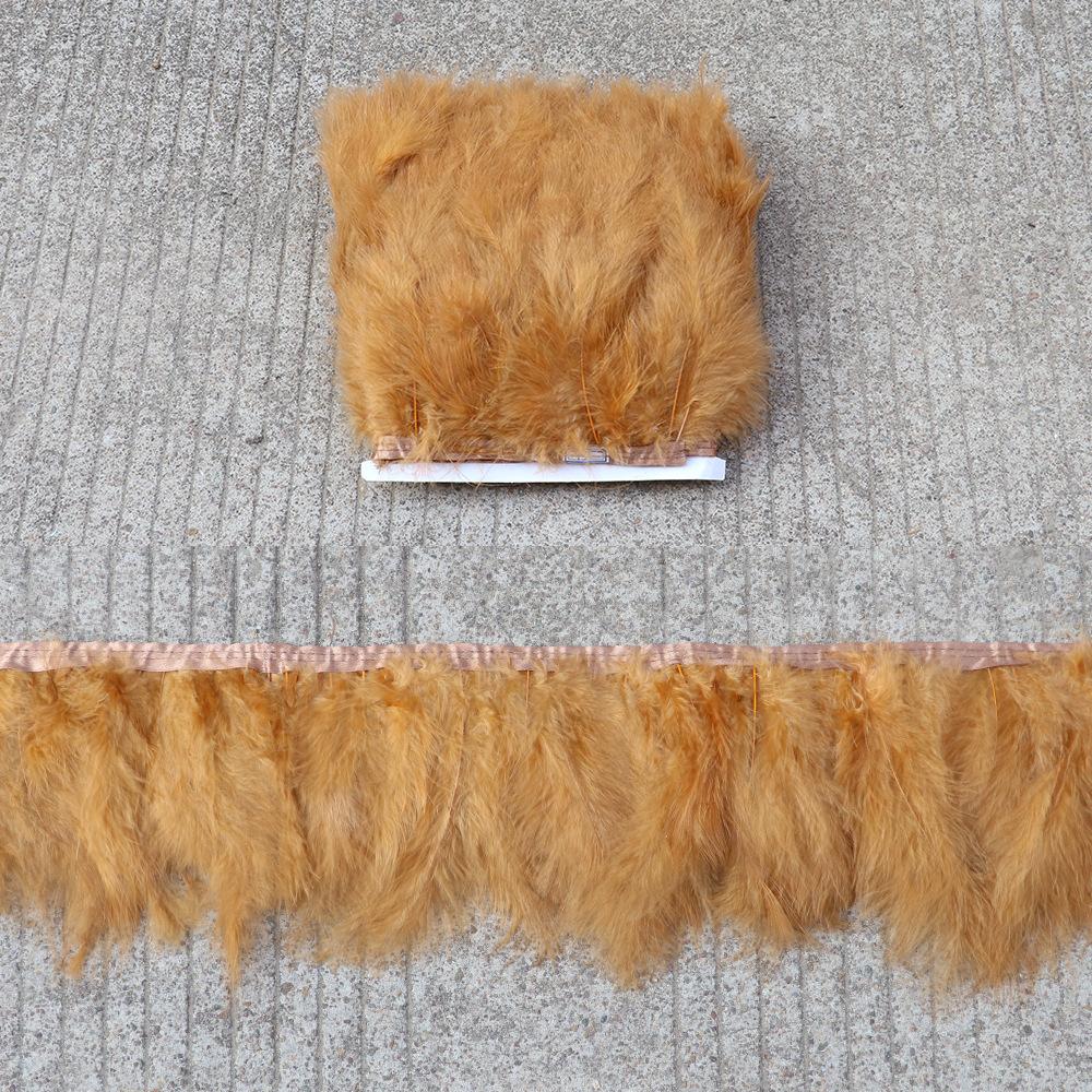 

Turkey Feather Tip Tail Velvet Edge Colorful Diy Clothing Accessories 10M дубильная кора