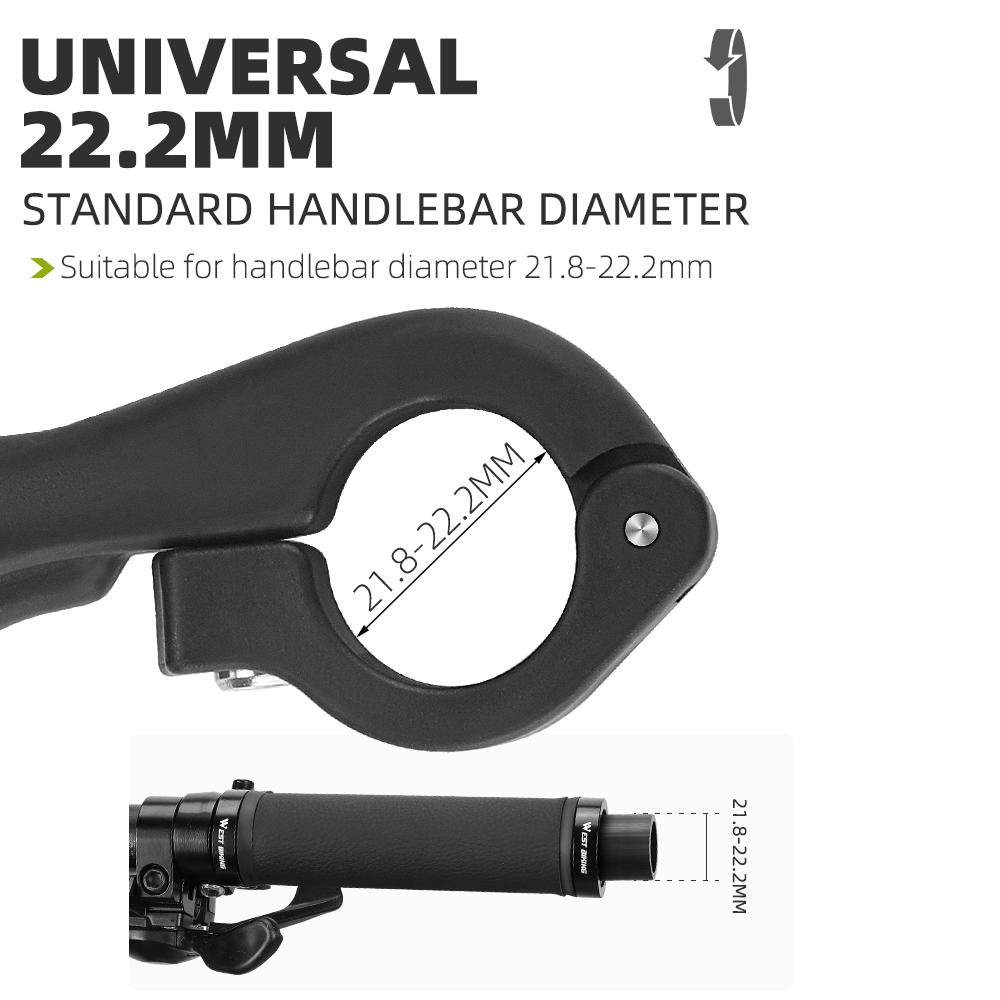 Bicycle Bar Ends Ergonomic Antislip MTB Mountain Bike Handlebar Ends for 21.822.8mm Handlebars
