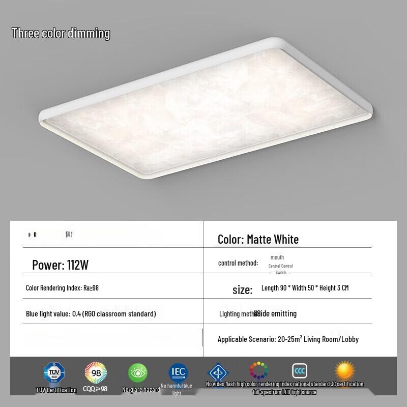 Pailide Ice Crack Pattern LED Ceiling Light