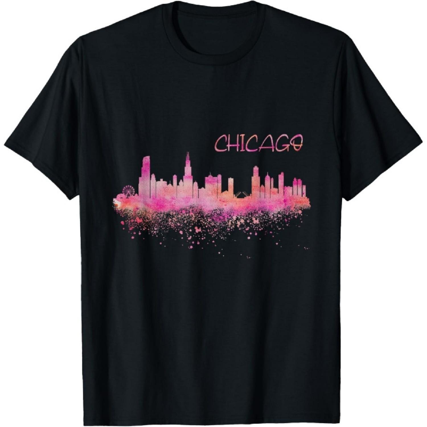

Chicago Skyline T-Shirt XXXXXL чорний