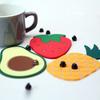 Cartoon Fruit Onderzetter Hittebestendig Antislip PVC Drankmat Multifunctionele Tafelmatten Schattig Ananas Avocado Ontwerp Mat voor Bekers Mokken Keuken Bureau Decoratie