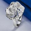 1 piece of 925 sterling silver 7-10 exquisite rose ring, women's gift jewelry, wedding accessories