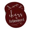 Inkdotpot Pack Of 100 Real Gold Foil Paper Tags Cheers To Retirement Favor Hang