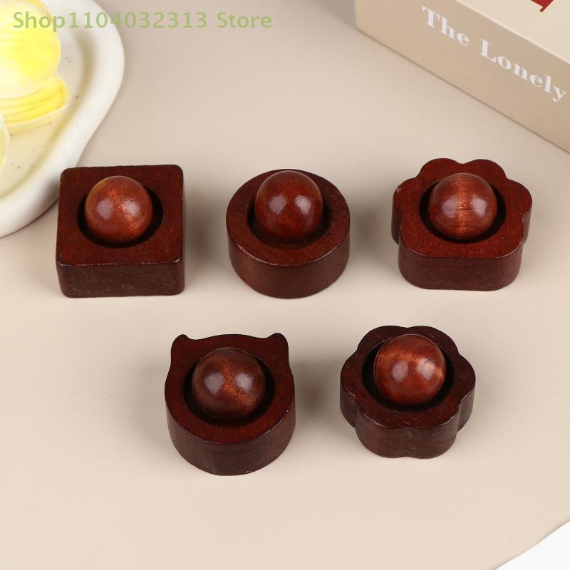1PC Wooden Essential Oil Diffuser Fragrance Diffuser Ornament Solid Wood Fireless Aromatherapy Diffuser For Home Decoration