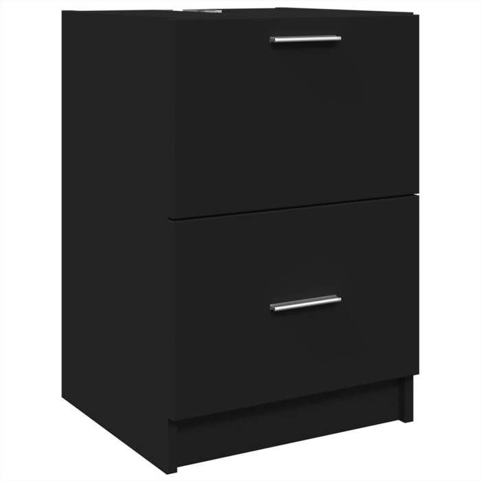 VidaXL Black Sink Cabinet 40x37x59 Cm Engineered Wood, Bathroom Cabinet, Bathroom Storage Cabinet, 848102