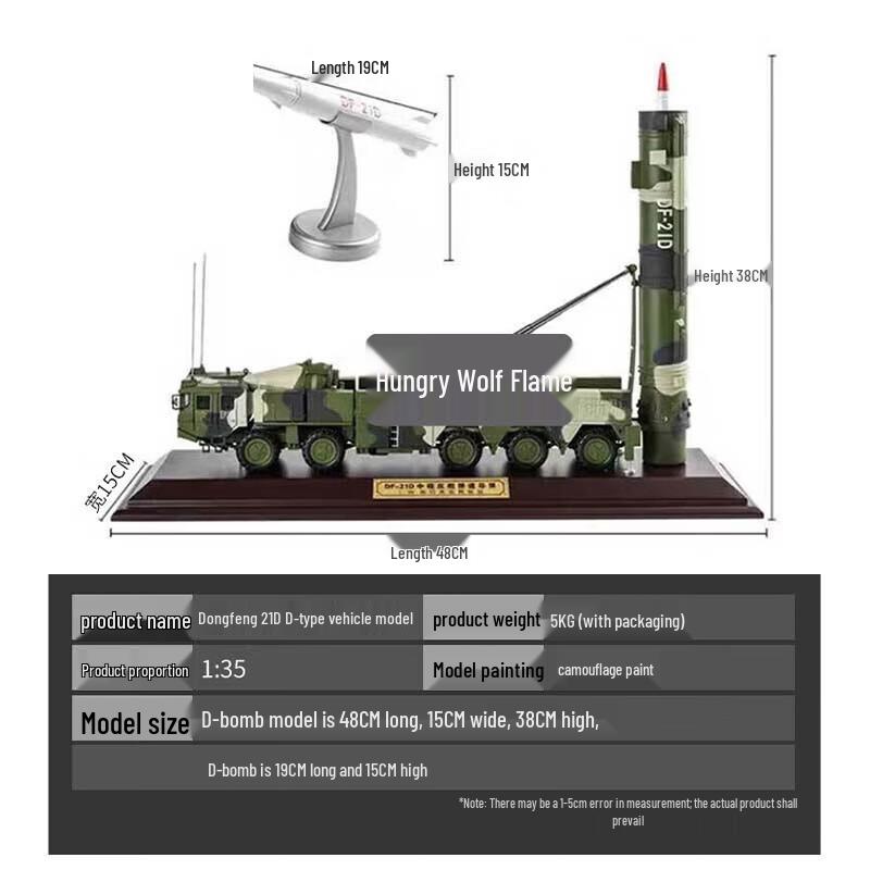 1:35 DF-21D Missile Launcher Vehicle Model